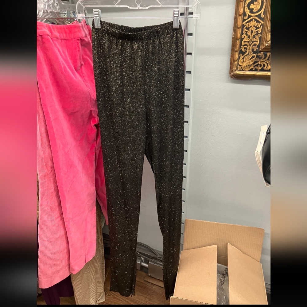 Glittery Black Ombra Milano Leggings